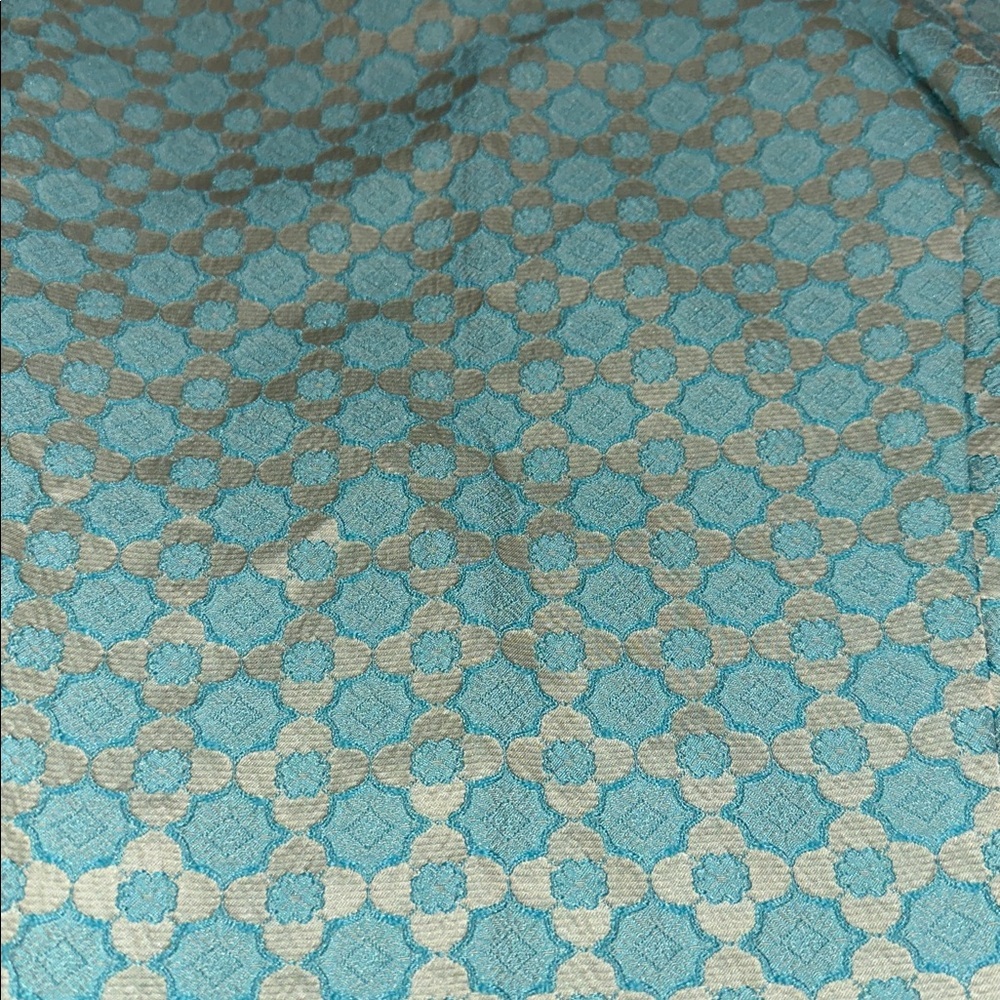 NWT Nordstrom Paperwhite Blue and Cream Textured Pants size 8 - Picture 4 of 9